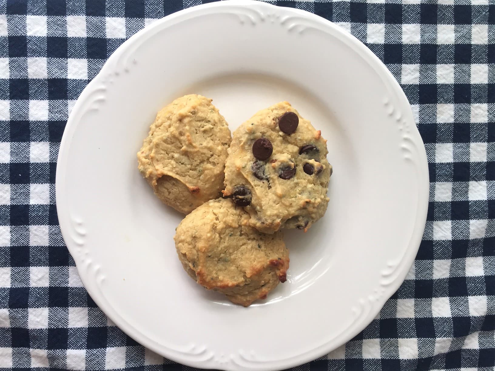 paleo protein cookies on a plate
