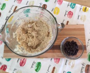 grain free banana bread batter in a bowl